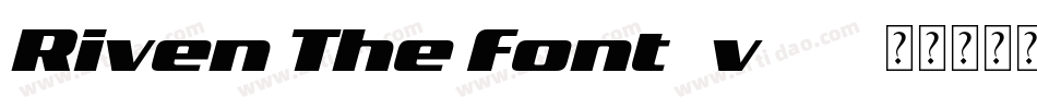 Riven The Font (v3.0)字体转换